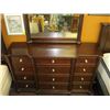 Image 2 : LARGE 12 DRAWER DRESSER W/MIRROR