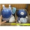 Image 2 : 2 BOXES OF ASSORTED DISHWARE - BLUE DISHES, ETC.