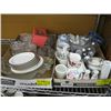 Image 1 : 2 BOXES OF ASST'D DISHWARE - GLASSWARE, CRYSTAL, ETC.