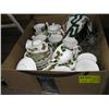 Image 1 : BOX OF ASST'D XMAS - ROYAL GRAFTON BONE CHINA - TEAPOT, PLATES, TEACUPS & SAUCERS, ETC.