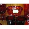 Image 2 : LOT OF RED DECORATIVE GLASSWARE