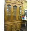 Image 1 : GLASS DOOR OAK CHINA CABINET