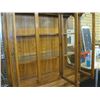 Image 2 : GLASS DOOR OAK CHINA CABINET