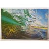 Image 1 : Large Wave Photographic Art, Signed by Artist Clark Little, Unframed 36" x 24"