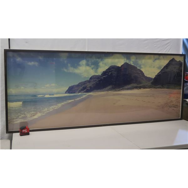 Large Beach Scene Photographic Art 73" x 29"