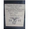 Image 3 : USMC Plaque For Corporal Jim Nabors, Framed 13"x16"