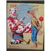 Image 2 : Needlepoint Artwork Clown & Boy by Norman Rockwell, Framed 14"x16"