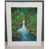 Image 1 : Hana Falls Maui Artwork by Joe Dowson w/ Bio Back, 16"x20"