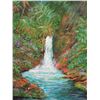 Image 2 : Hana Falls Maui Artwork by Joe Dowson w/ Bio Back, 16"x20"