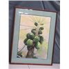 Image 2 : Large Papaya Tree Artwork Signed Stan Yamauchi 1986, Framed 30" x 39"