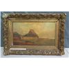 Image 1 : Landscape Artwork in Gilded Frame (damaged) 22"x15"