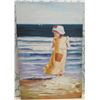 Image 1 : Girl at the Beach Artwork, Unframed, 24"x36"