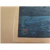 Image 5 : Ocean Landscape Artwork w/ Asian Markings (edge damaged)