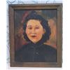 Image 1 : Portrait of a Soon Sister Artwork, Artist Unknown, Wood Framed 19"x23"