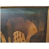 Image 6 : Very Large Framed Roman Colosseum Artwork on Canvas, Signed Rovath 66"x54" (canvas damaged)