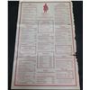 Image 1 : Dickens A British Pub Fine Food, Spirits & Ale Menu w/ Opening Invitation 17"x11"