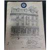 Image 1 : Union Oyster House 1826-1951 125th Anniversary Menu, Signed 18"x12"