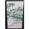 Image 1 : The Willows Hawaii's Famous Garden Restaurant Cocktail Menu 16"x14"