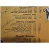 Image 8 : The Tropics Waikiki & Ala Moana Wine & Beer Menu, Signed 16"x14"