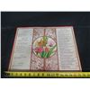 Image 15 : Host International Dinner Menu 18"x14"