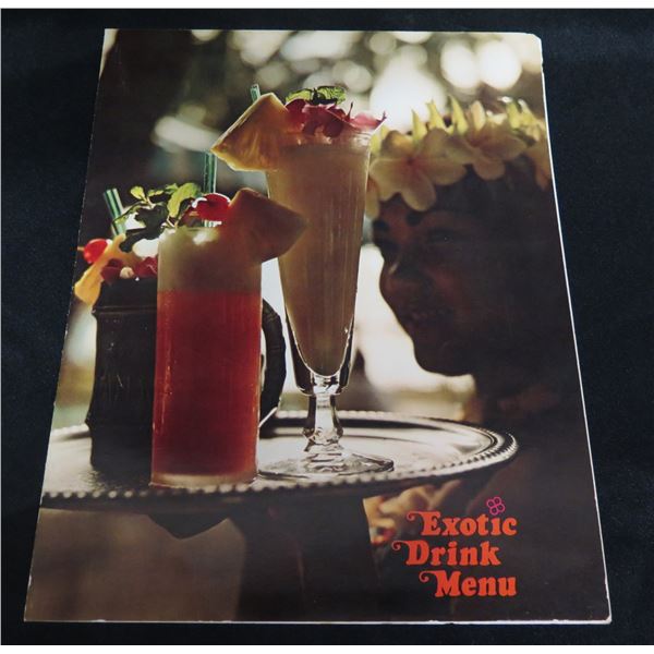 Spencecliff Restaurants Exotic Drink Menu w/ Featured Restaurants 16 x20 