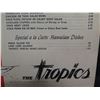 Image 5 : The Tropics Luncheon Menu 9.5"x13"