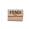 Image 1 : Fendi Pink Leather Micro Trifold Wallet