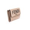 Image 2 : Fendi Pink Leather Micro Trifold Wallet