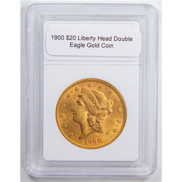 1900 $20 Liberty Head Double Eagle Gold Coin