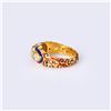 Image 3 : Vintage 22k Gold & Enamel Diamond Ring