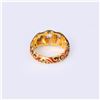 Image 5 : Vintage 22k Gold & Enamel Diamond Ring