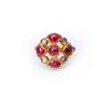 Image 1 : Antique Indian High Carat Gold Ruby & Diamond Ring