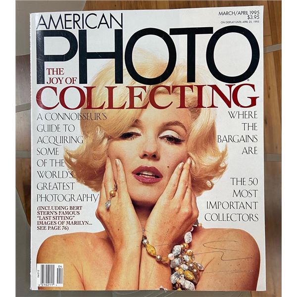 Marilyn Cover of American Photo by Bert Stern