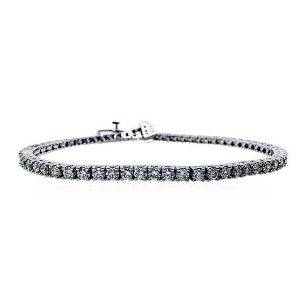 3.77 ctw Diamond Tennis Bracelet - 14KT White Gold