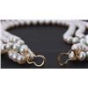 Image 3 : Three-Strand Pearl & Antique Peruvian Bead Necklace