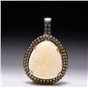 Image 1 : 18K Yellow Gold Diamond Yellow Sapphire & Large Coober Pedy Opal Pendant by Carl