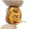 Image 4 : Chanel Black and Gold Pearl CC Logo Round Earrings