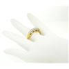 Image 6 : 14k Two Tone Solid Gold 0.60 ctw Band Ring with 6 Brilliant Round Diamonds