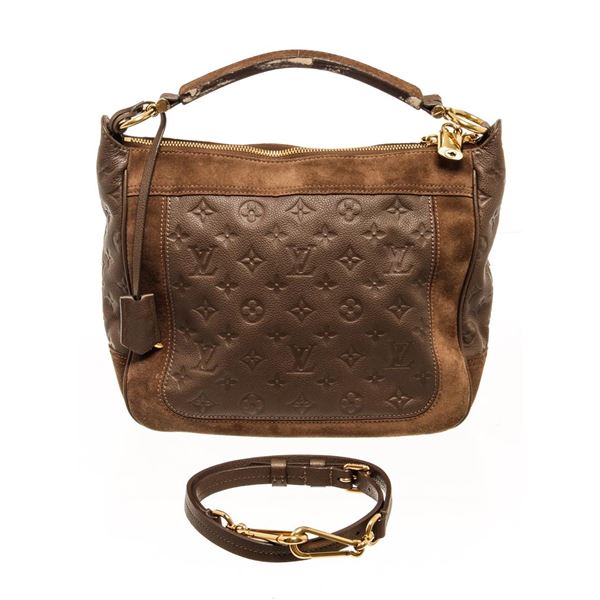 Louis Vuitton Monogram Brown Calfskin Audacieuse Handbag