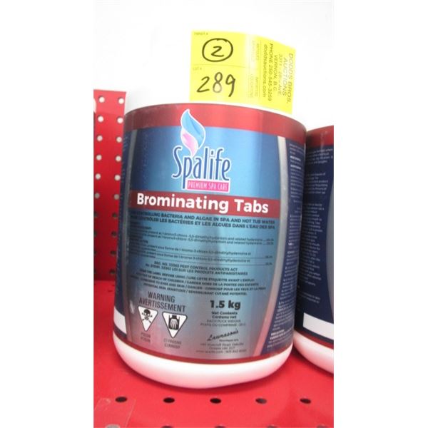 2 - 1.5 KG CONTAINERS OF BROMINATING TABS