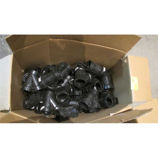 BOX OF 2" ABS PIPE FITTINGS