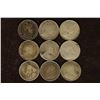 Image 2 : 9 CANADA SILVER 5 CENTS. .3164 OZ. ASW TOTAL: