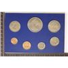 Image 2 : 1967 NEW ZEALAND 7 COIN UNC SET PLASTIC CASE IS