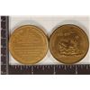 Image 2 : 2-1 3/4" BRONZE MEDALS MAJOR HENRY LEE AND