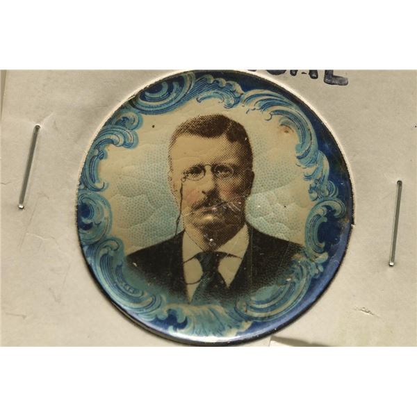 CIRCA 1900 THEODORE ROOSEVELT POLITICAL BUTTON