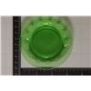 Image 1 : ABRAHAM LINCOLN GLASS PLATE, GREEN IN COLOR 3 1/2'