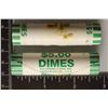 Image 1 : 2 SOLID DATE ROLLS OF 2011-P & D ROOSEVELT DIMES