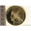 Image 1 : GOLD ENHANCED COPY OF A 1933 TEN DOLLAR INDIAN