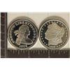 Image 1 : 2 PROOF REPLICAS OF US COINS: 1804 US DOLLAR &