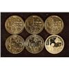 Image 1 : 6-NATIVE AMERICAN DOLLARS: 2018-P/D/S JIM THORPE,